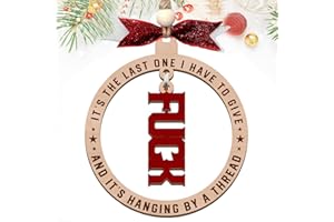 UKMZUII Funny Ornament 2025, Exchange Funny Ornaments for Adults, Naughty Ugly Christmas Tree Hanging, Unique Christmas Ornam