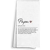 Sviojuce Papa Definition Gifts Kitchen Towels Decorative for Father's Day 16x24, Dad Dish Towel Cloths Dishcloths Tea Towel, Father Bathroom Kitchen Hand Towel Decor