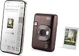 INSTAX mini LiPlay Hybrid Instant Camera Deep Bronze with LCD Screen view 3