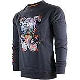SCREENSHOT Mens Urban NYC Graffiti Hip Hop Fleece Pullover Active Fashion Crew Neck Sweatshirt Top