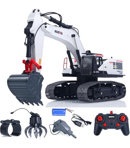 Amazon.com: RC Excavator for Adults Huina 1593 Fully Functional 1 Amazon.com: RC Excavator for Adults Huina 1593 Fully Functional 1