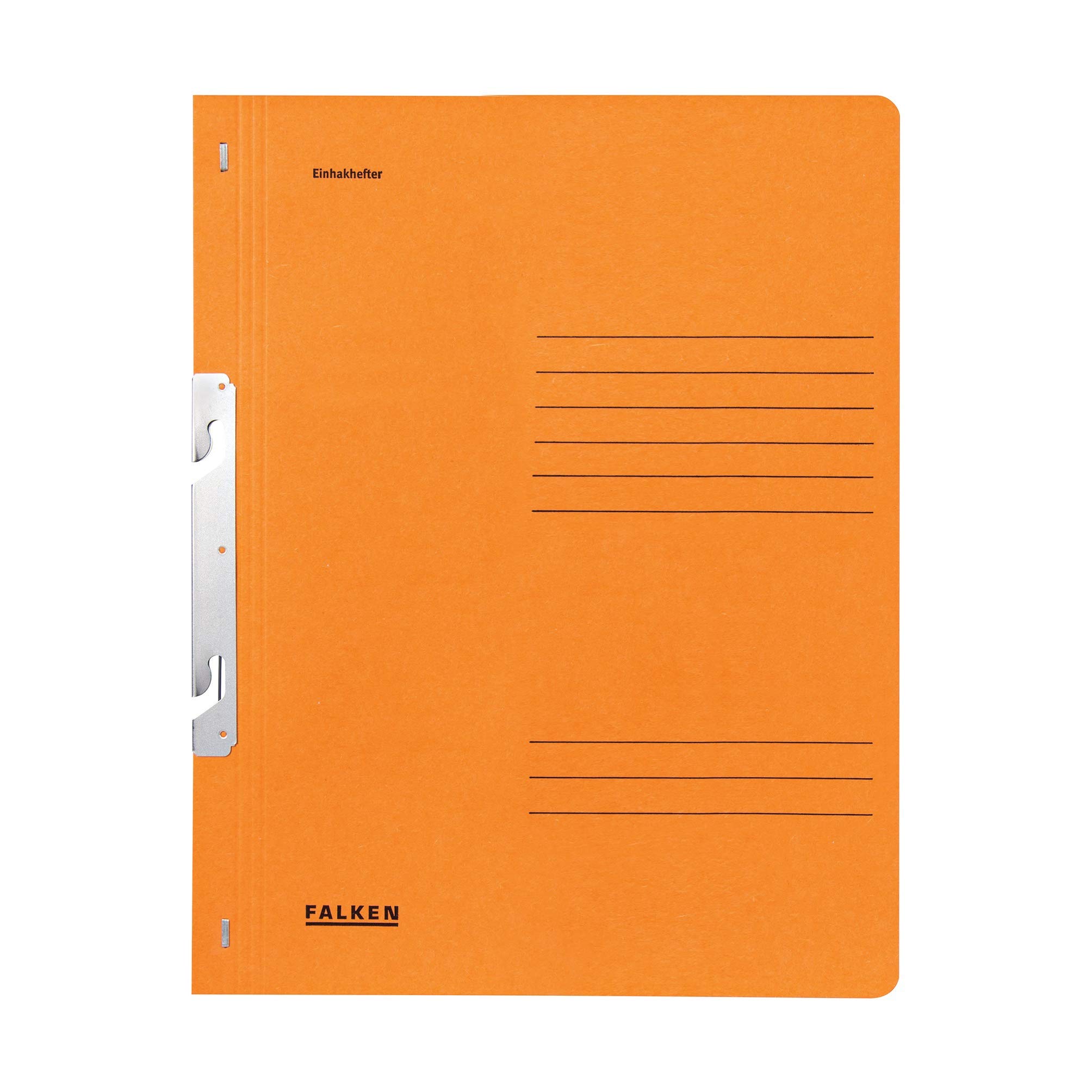Exacompta - Ref 80001092001F - FALKEN - Pendular Pendel Bottom-Up Flat Files without Index Slots - A4 (210 x 297mm) in Size, 250gsm Recycled Manilla - Orange (Pack of 50)