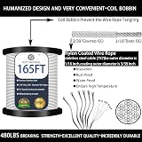 2mm Garden Wire 50m 304 Stainless Steel Cable Kit with M5 Turnbuckle view 6