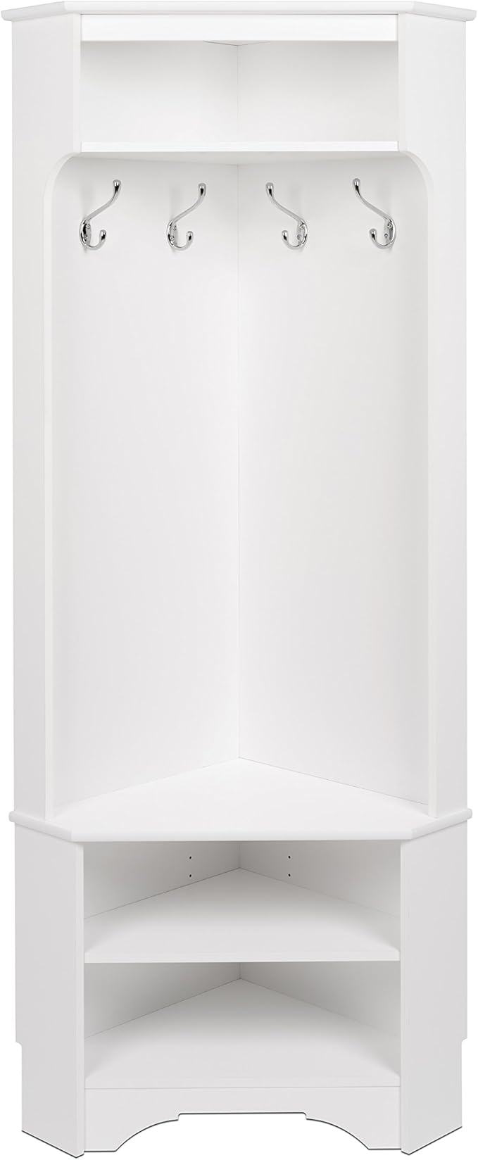 prepac shoe cubbie cabinet white on Amazon Com Prepac Corner Hall Tree White Furniture Decor