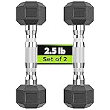 Hex Dumbbell Rubber Encased Strength Training