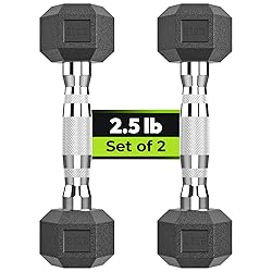 Hex Dumbbell Rubber Encased Strength Training