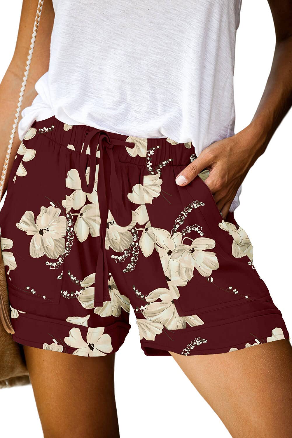 ONLYSHE Womens Shorts for Summer Casual Floral