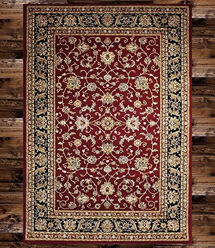 KILIM 3N-7DEA-O6QZ Boho Burgundy Floral Vintage Style Area Rug Clearance Soft and Durable Pile. Size Option , 7'.4'' X 10'.6''