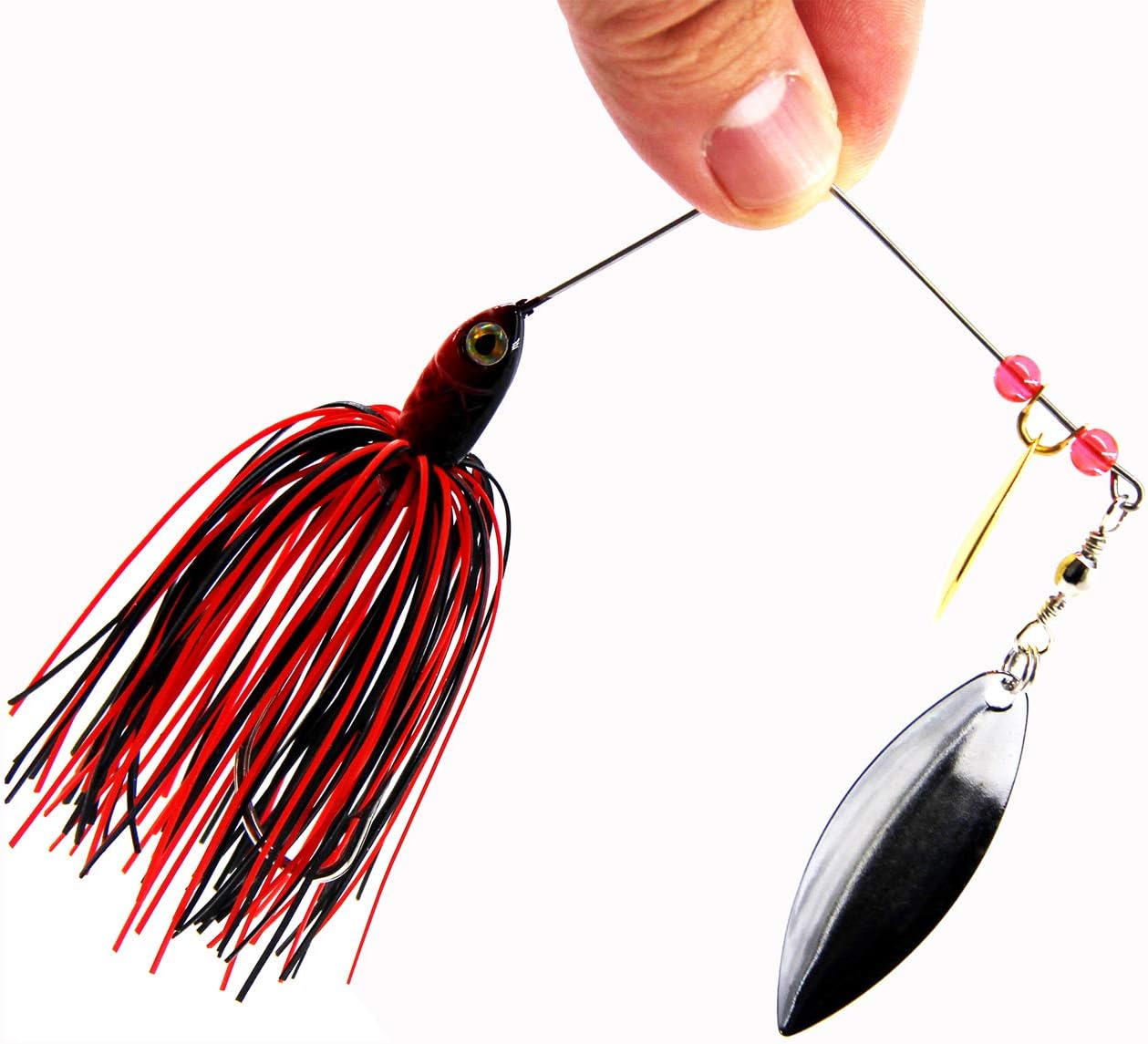 JSHANMEI Fishing Lures Spinnerbait, Hard Metal Spinner Bait Kit Jigs Lure for Bass Pike Trout Salmon Freshwater Saltwater Fishing : Sports & Outdoors