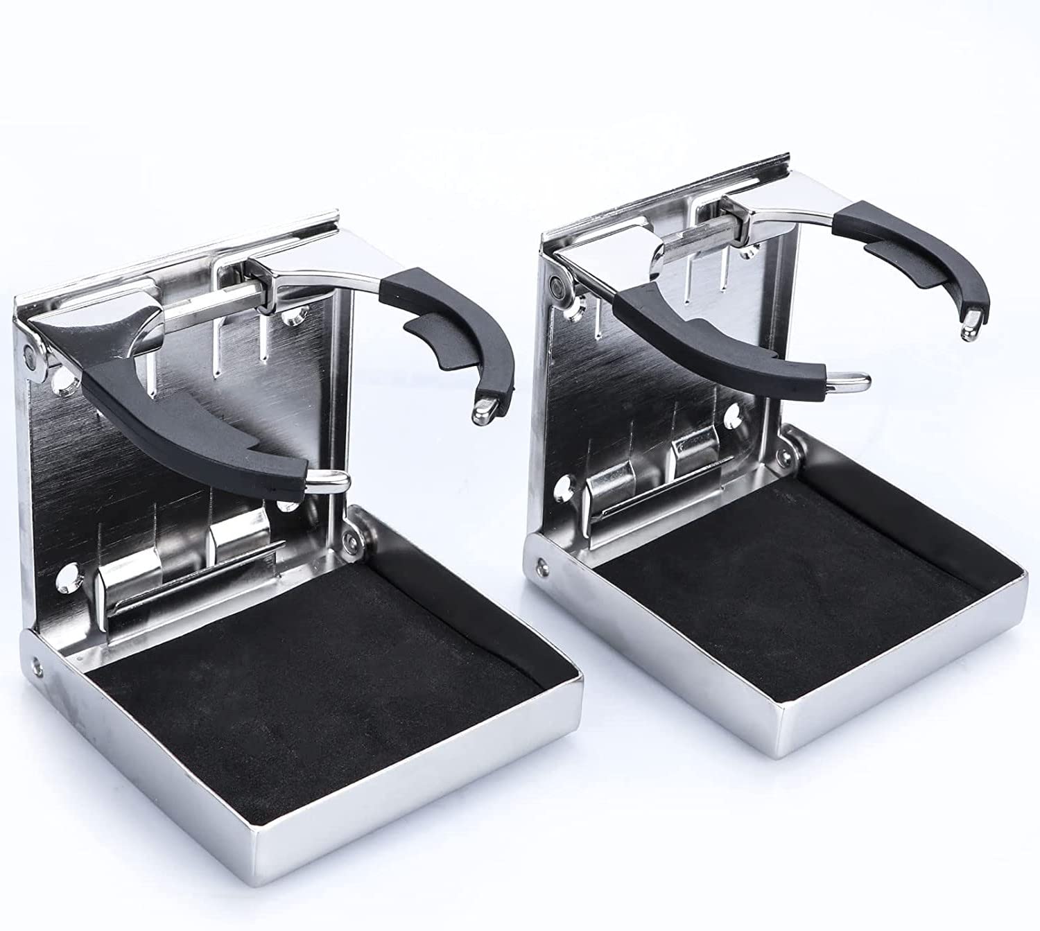 Photo 1 of 2 Pack Stainless Steel Adjustable Cup Drink Holder, Adjustable Cup Holder for Marine Boat Yacht RV