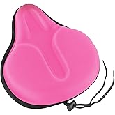 MSDADA Large Gel Bike Seat Cover, Extra Soft Bike Seat Cushion for Men Women Comfort Wide, Fits Indoor outdoor Cycling(11.41 inch x 10.24 inch)