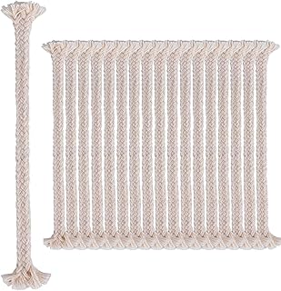 Xinmeng 20 Stück Ersatzdocht für Öllampe, Glasfaserdocht Fiberglas Dochte, Gartenfackel Bambusfackel, für Weinflasche Tiki Fackeln Patio Beleuchtung Garten Licht (20 cm x Ø 7 mm)