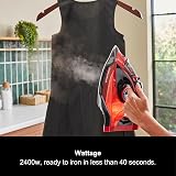 Morphy Richards EasyCHARGE Cordless Steam Iron 2400W, 350ml, Red view 4