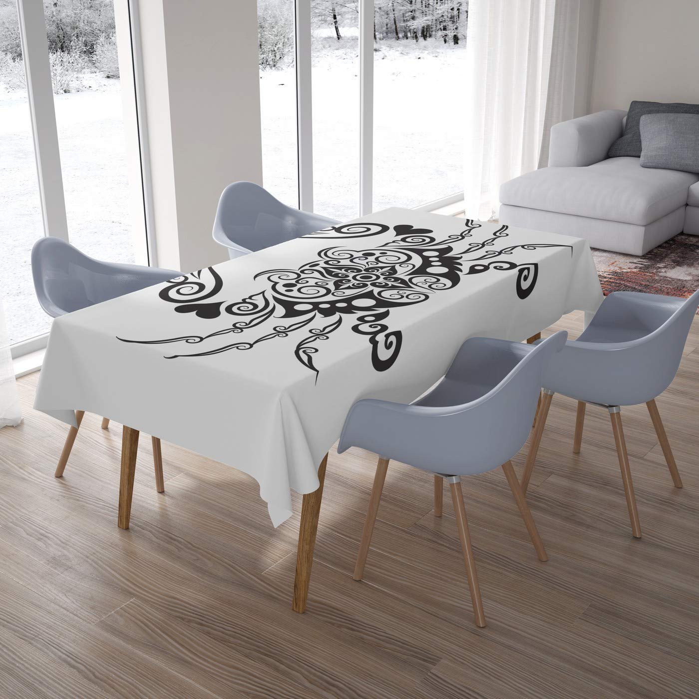 Bonamaison Kitchen Decoration, Tablecloth, 140cm x 200cm - Designed and Manufactured in Turkey