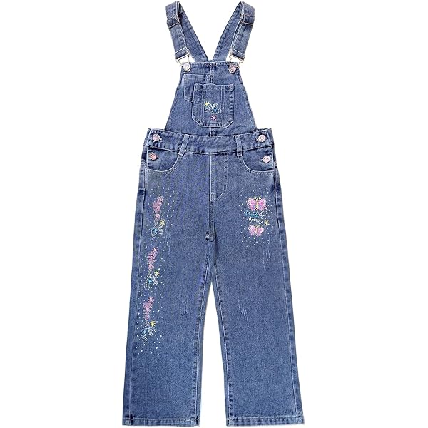 Peacolate Short Denim Filles 4-10 Ans - Ceinture Élastique Cœur, Jeans D'Été Mignon Pour Enfants