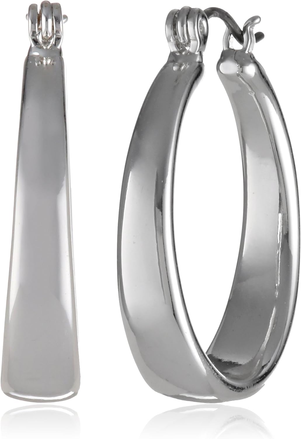 nine west silver hoop earrings