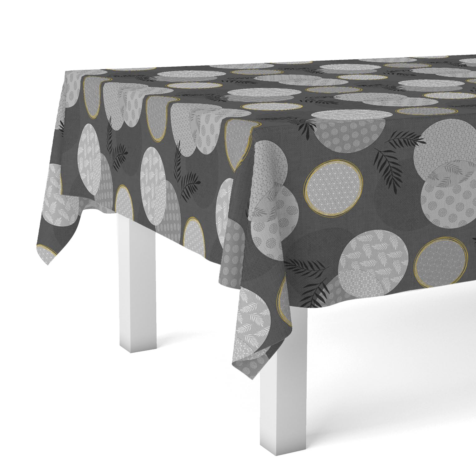 Martina Home Tablecloth Oilcloth Lens Black 180 x 140 cm