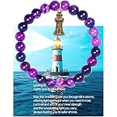 SODLYUE Lighthouse Motivational Gifts Lighthouse Bracelet for Women Lighthouse Jewelry for Lighthouse Lover