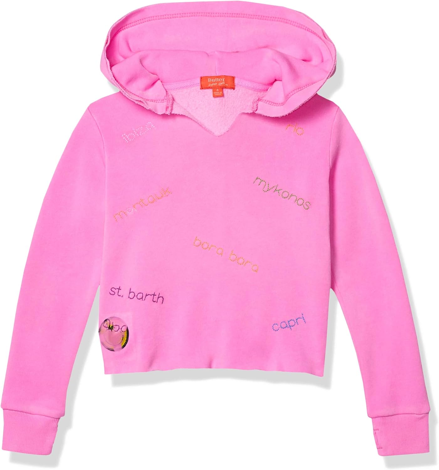 Amazon.com: Butter Girls' Hooded Sweatshirt: Clothing