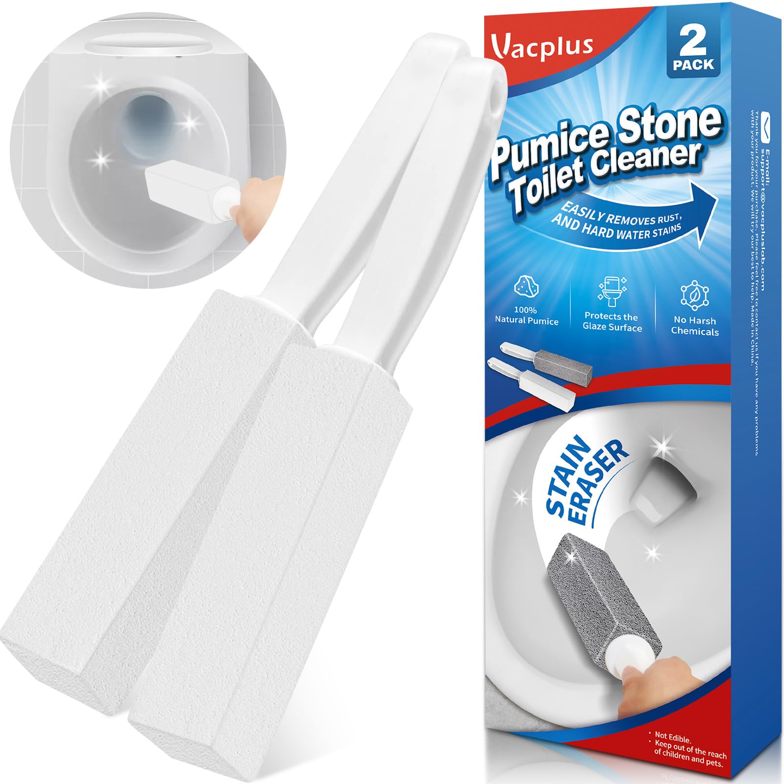 Vacplus Toilet Brush - Toilet Bowl Cleaners with