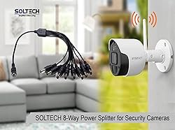 SOLTECH 8 Way DC Power Supply Splitter for Security