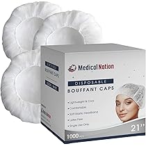 AMZ Medical Supply Green Bouffant Caps 24, Pack of 100 Disposable Hair Caps for Nurses, Waterproof Nurse Head Cover for Healthcare Personnel, Bouffant Hair Nets for Cooking and Food Service price in AMZ Medical Supply Green Bouffant Caps 24, Pack of 100 Disposable Hair Caps for Nurses, Waterproof Nurse Head Cover for Healthcare Personnel, Bouffant Hair Nets for Cooking and Food Service price in