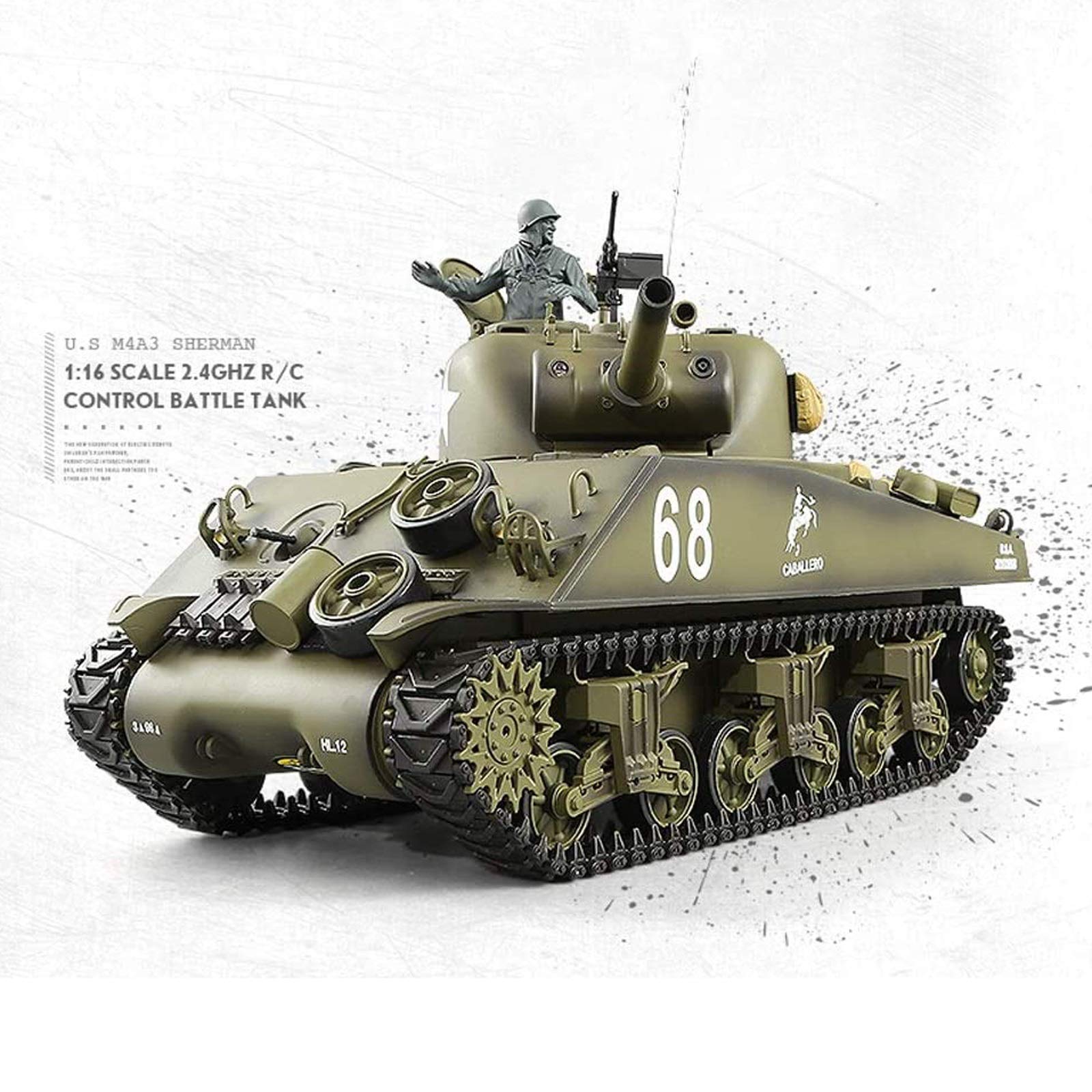 NILINLEI T90 Remote Control Tank, Main Battle T90 Tank Metal Crawler Large Toy Car Military Model To