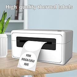 2 Inch Round Thermal Labels, Self Adhesive Circle