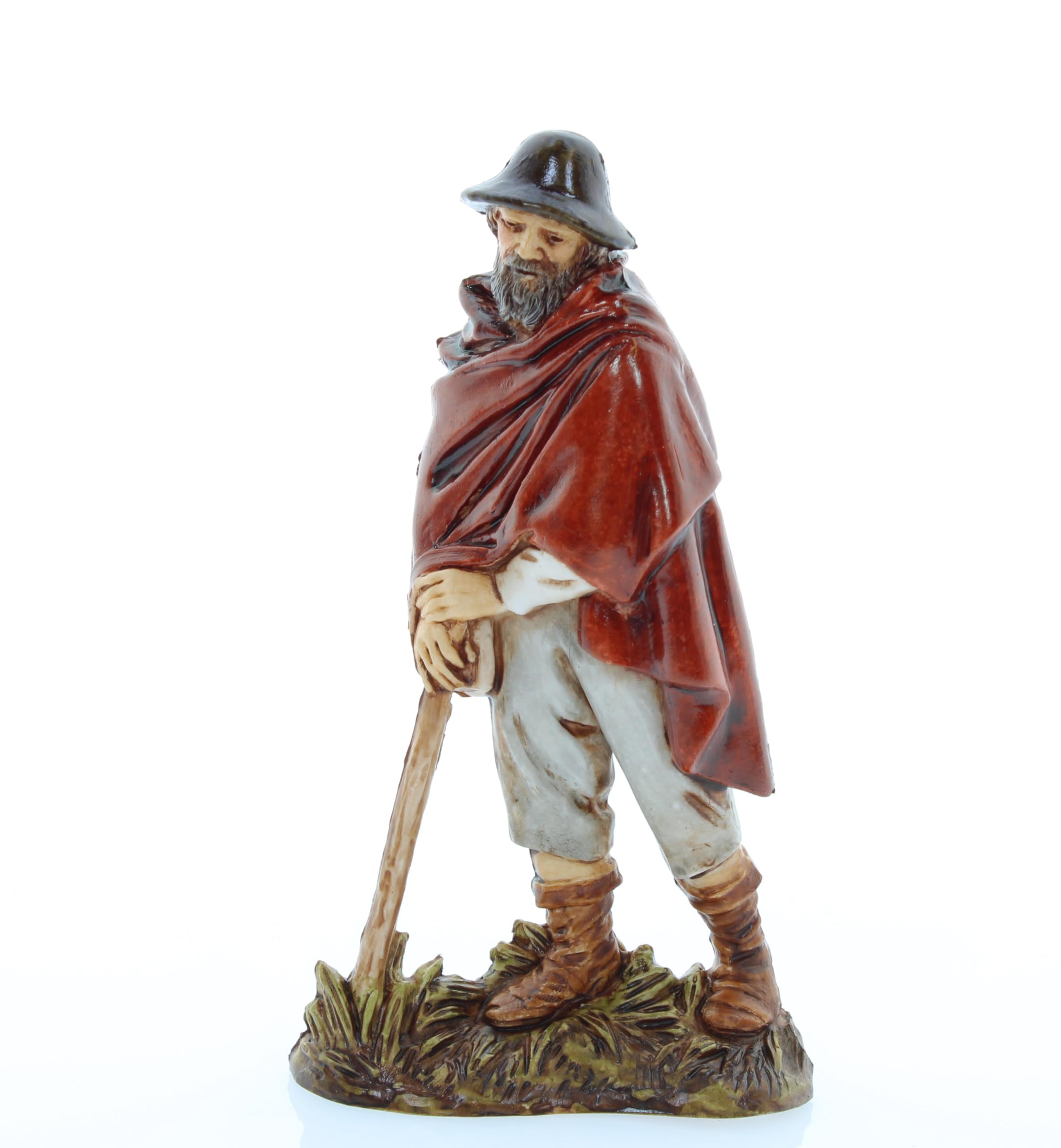 Moranduzzo Wayfarer for Nativity Scene of 4 Inch Scale 1:20 - Unbreakable Nativity Figures - 18th Century Style, Hand-finished Painting, Official Product, Made in Italy, Sculptor M. Landi
