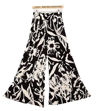 Amazon Gudeke レディース 秋 ボタニカル柄 パンツ ファッション