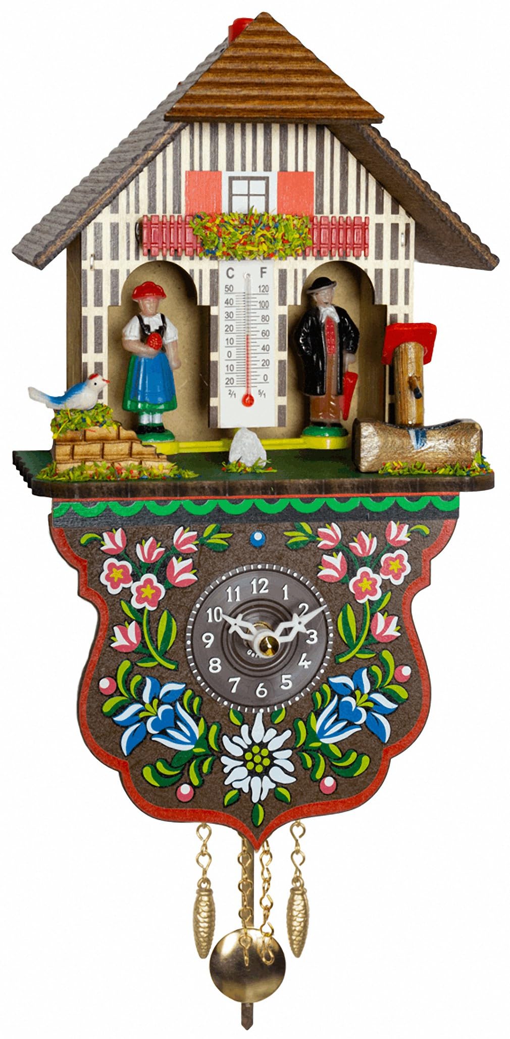 Trenkle Black Forest Clock Black Forest House Weather House TU 805 PQ
