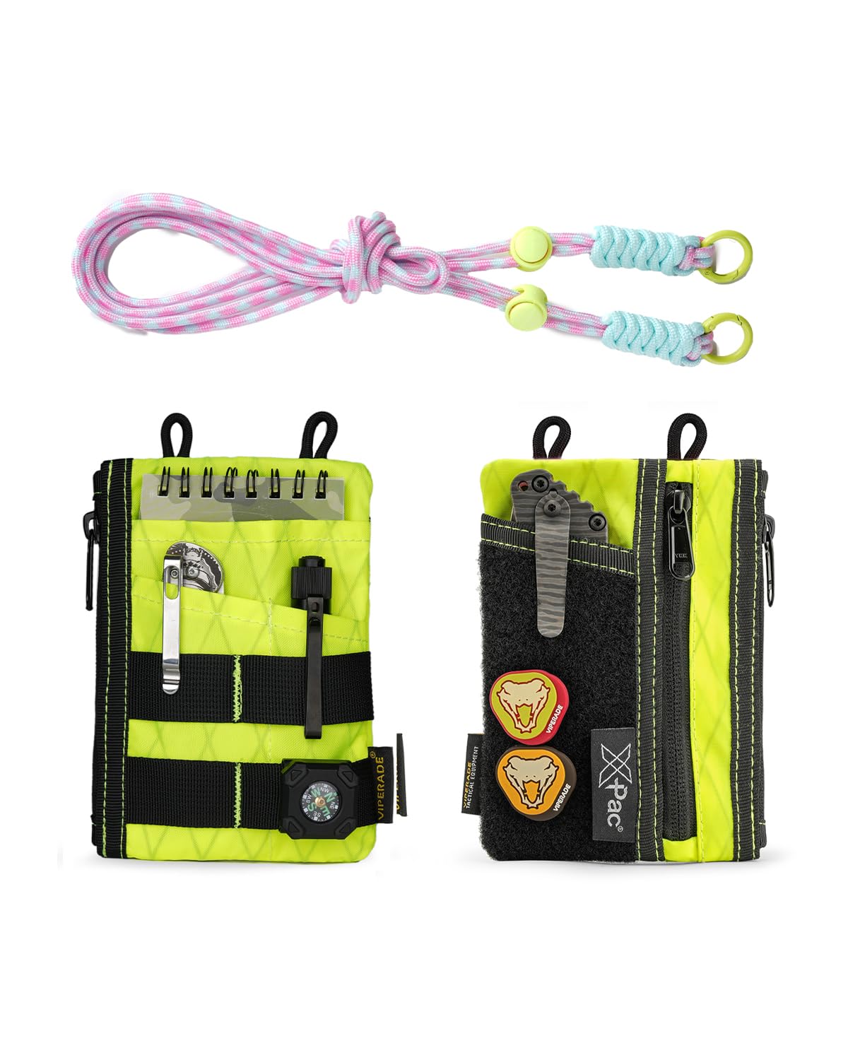 VIPERADE VE18R EDC Pocket Pouch with Strap, Pocket Organizer for Men, Small Sling Organizer Bag, Slim EDC Wallet Multitool