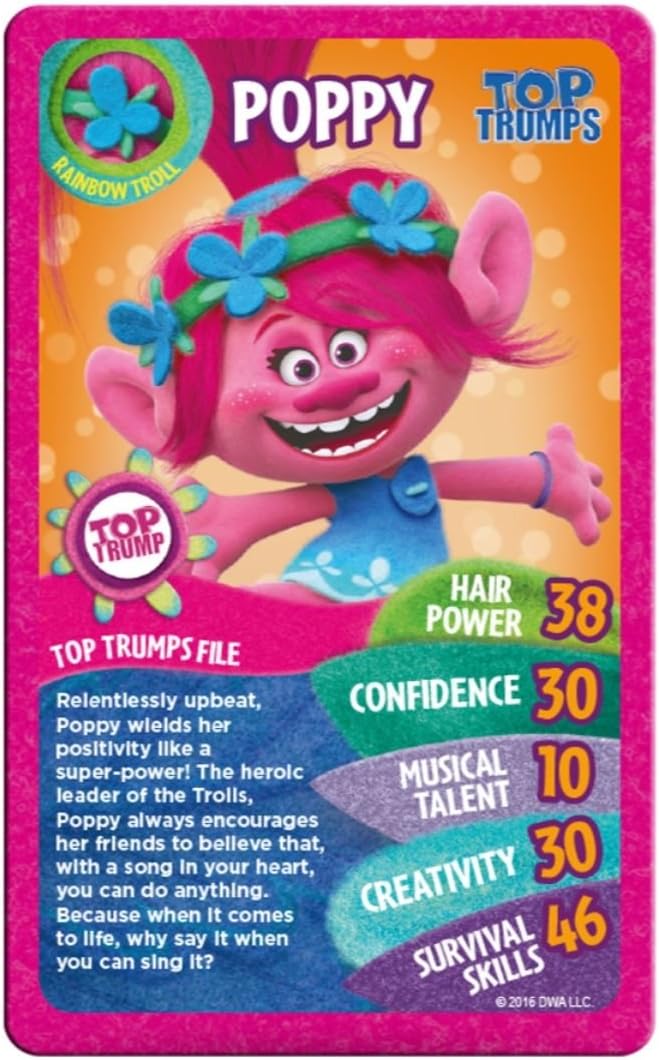 Trolls Top Trumps Card Game, 1 conjunto - Image 3