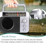 Retekess TR604 Portable Radio FM AM Battery Radio Silver view 3