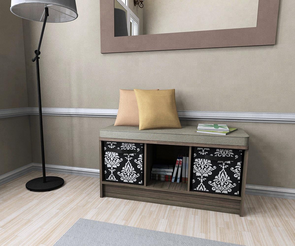 ClosetMaid 3258 Cubeicals 3-Cube Storage Bench, Natural Gray: Home & Kitchen