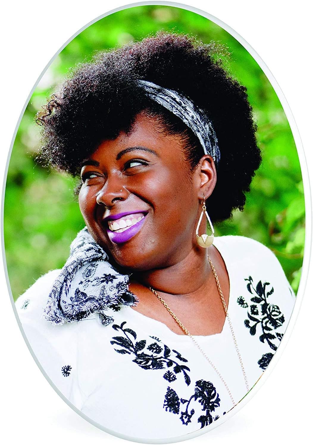 Plaques & Wall Art - Memorial Picture Large Tombstone - Ceramic Headstone Photo for Custom Frame Cemetery Waterproof Tile Plaque Gravestone Monuments Oval (3'' X 4''), white