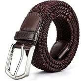 Braided Canvas Woven Elastic Stretch Belts for Men/Women/Junior with Multicolored