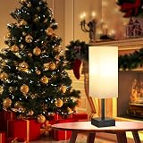 Aooshine Bedside Lamp with USB C+A Ports 3-Color LED Bulb Included view 7