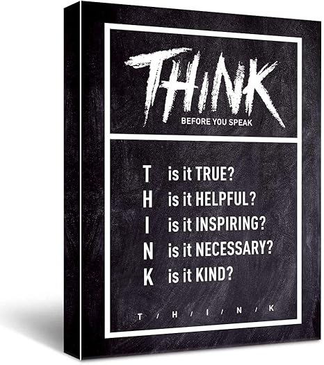 Amazon.com: What is Think Canvas Wall Art, Inspirational Gifts Canvas