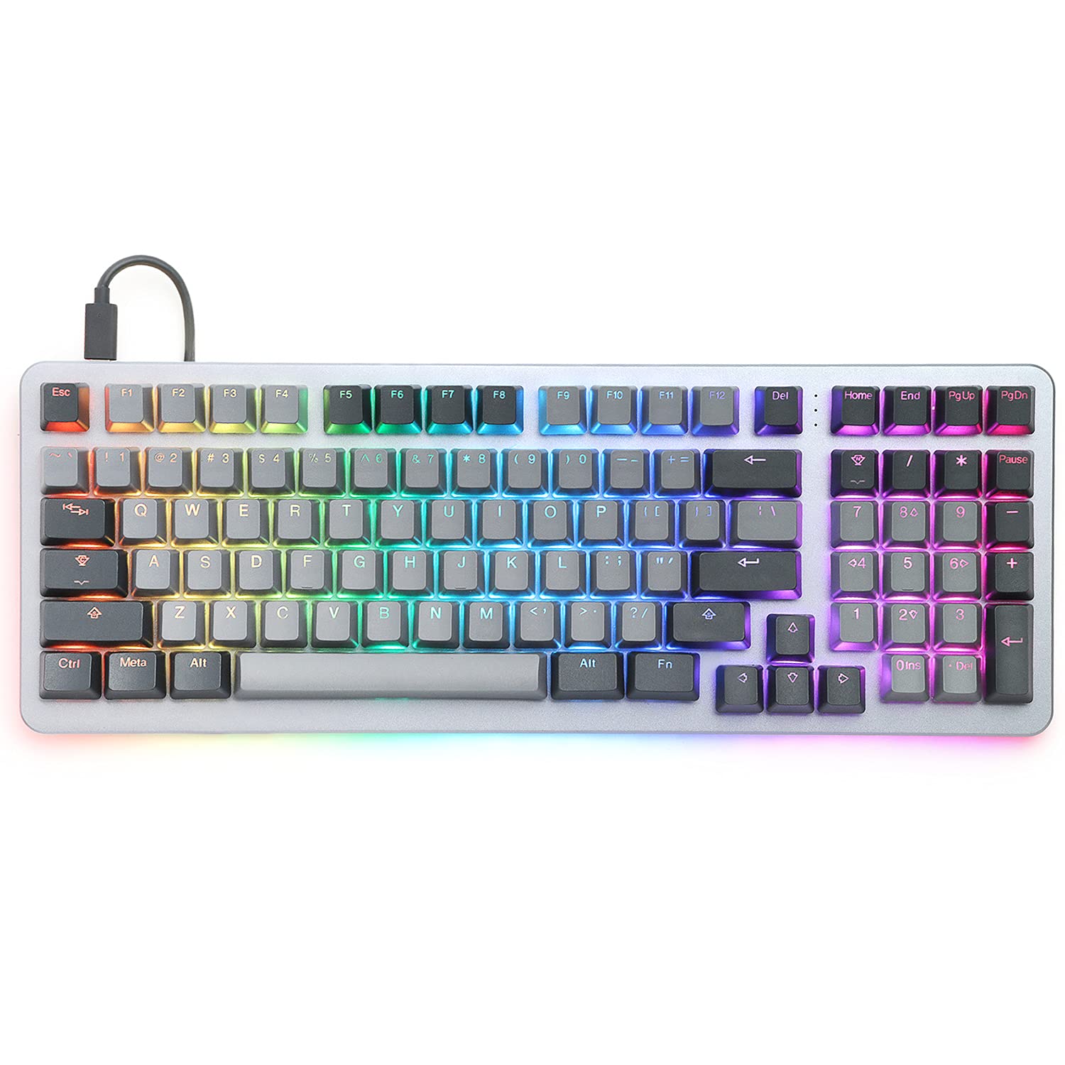 DROP Mechanical Switching Keyboard - Full-Size 1800 Layout (99 Keys), Kailh Hotswap Switches, Programmable, Backlight RGB, USB-C, Doubleshot PBT Keycaps, Aluminum, Click & Tactile
