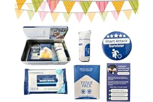 Funny Survival Kit, Sharter Survival Kit Poop Prank Gag Present Hilarious Over The Hill & Retirement Prank Box with Wet Wipes