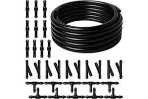 MEIDIER Windshield Washer Hose Kit, 4M Flexible Durable Rubber Washer Fluid Tubing & 30 PCS Leak-Proof Connectors for Connecting Car Pump and Nozzles, Fits Most Cars, SUVs, and Trucks