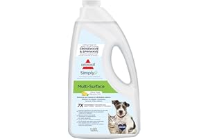 BISSELL Pet Clean + Natural Multi Surface Formula for use with CrossWave and SpinWave Machines (64oz), 3123D