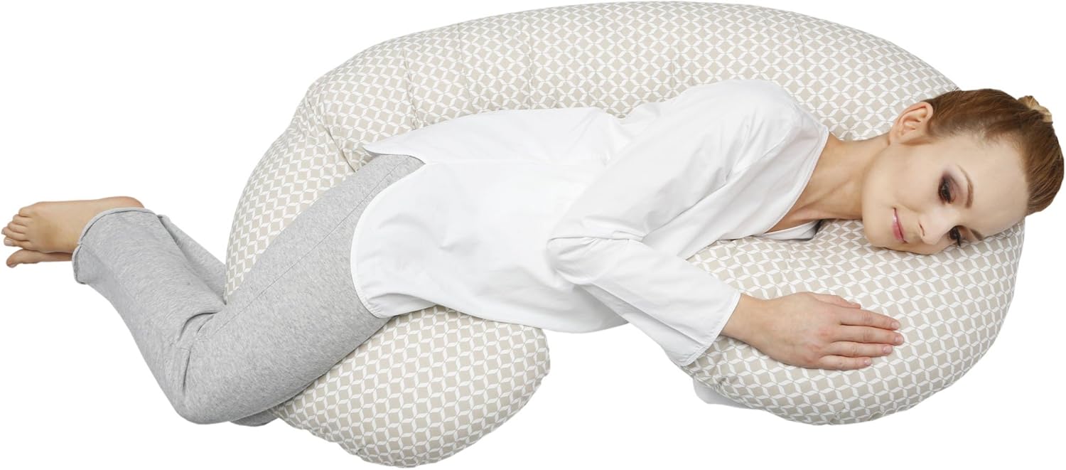 Motherhood Pregnancy And Nursing Sleepy C Maternity Support Pillow Classics Beige Amazon Co Uk Baby