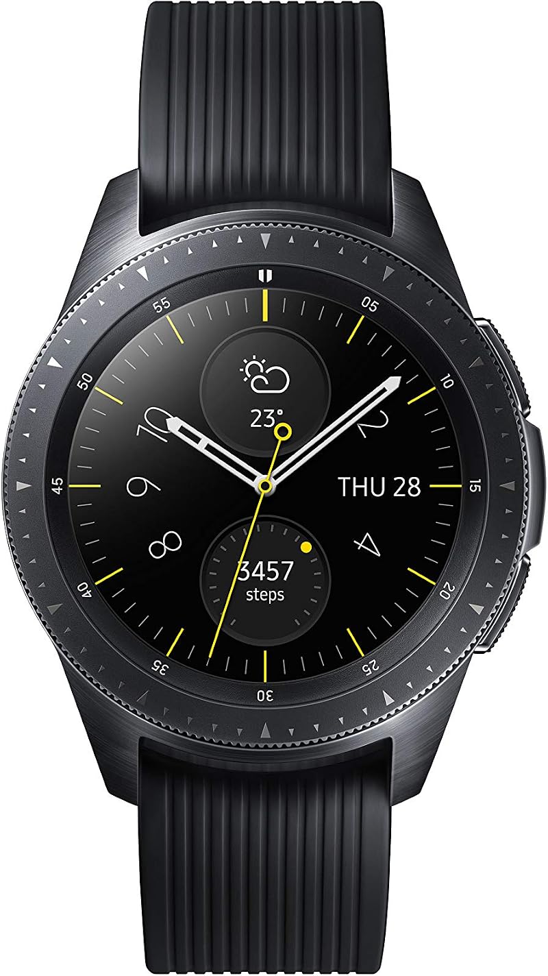 Samsung Galaxy Watch 42mm 4G Midnight Black - Wearable Computer (Renewed)