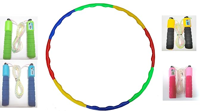 Glitter Collection Hula Hoop And Skipping Rope Combo Offer Hlsp001
