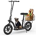 Hiboy MAX Pro Electric Scooter, 46.6 Mi Long Range, 22 MPH Power by 650W MAX Motor, 11'' Pneumatic Tires, Split Hub Design, Dual Suspension, 265lbs MAX Load, Commuting Electric Scooter for Adults