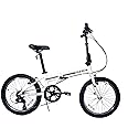 ZiZZO Campo 20 inch Folding Bike with 7-Speed, Adjustable Stem, Light Weight Frame