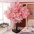 Artificial Cherry BlossomTrees Weeping Cherry Blossom Tree Handmade Light Pink Tree Indoor Outdoor Home Office Party Wedding (5FT Tall/1.5M)