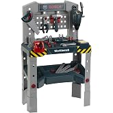 Klein - Bosch Adjustable Height Toy Workbench with Realistic Sound | Childrens Workshop Playset with Leveling Legs, Tools, and Authentic Audio Effects, Compatible with Bosch Mini Tools
